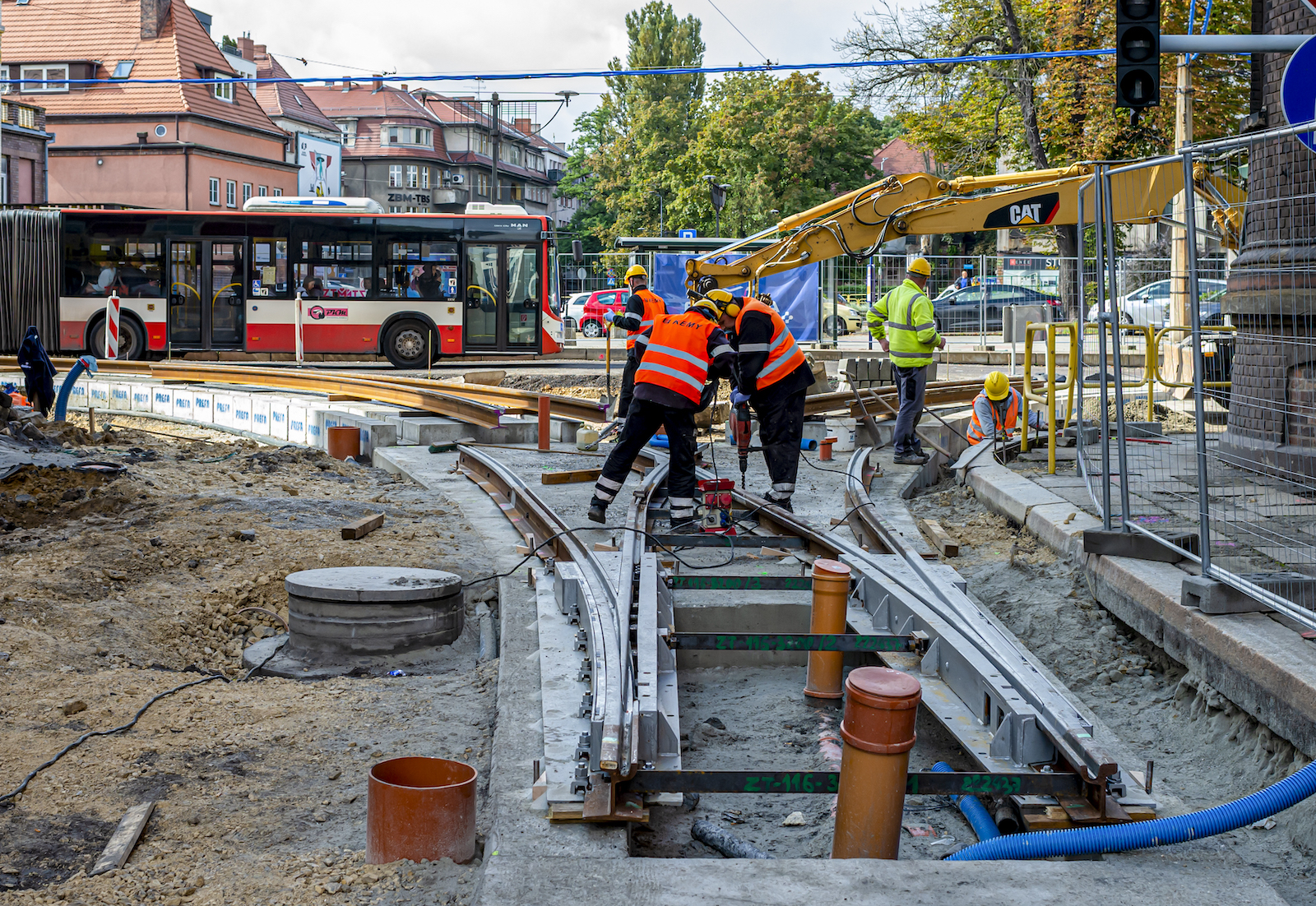 Trwa modernizacja torowisk tramwajowych w Bytomiu